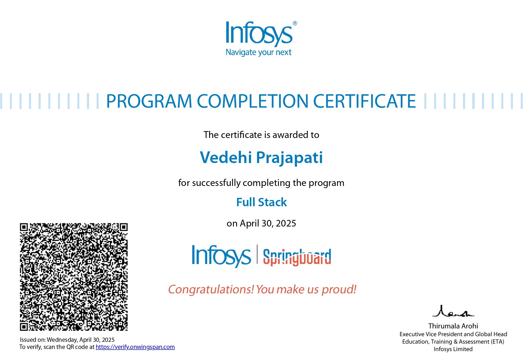 full-stack Certificate